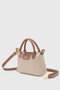 Zoozie Bags Bolso de hombro de cuero PU Crema